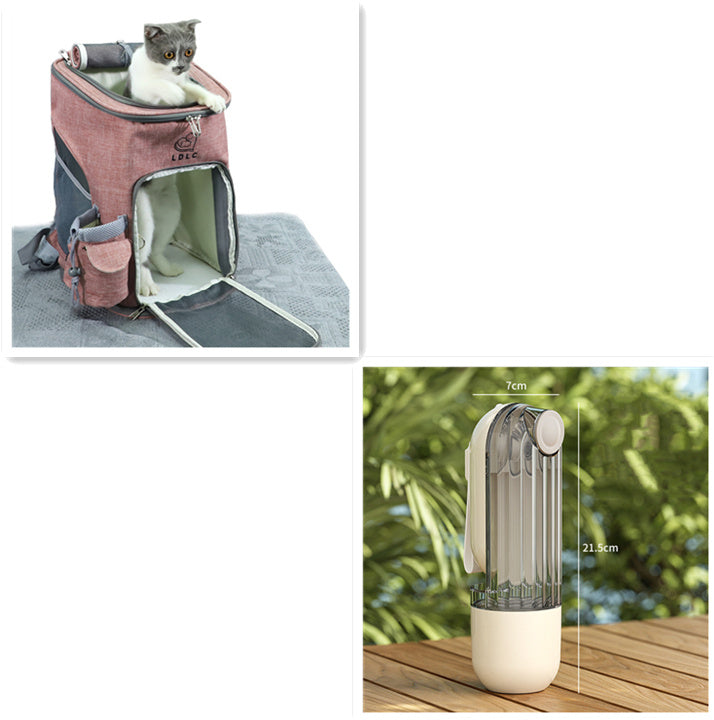 2-in-1-Wasser und Futterbecher für Hunde