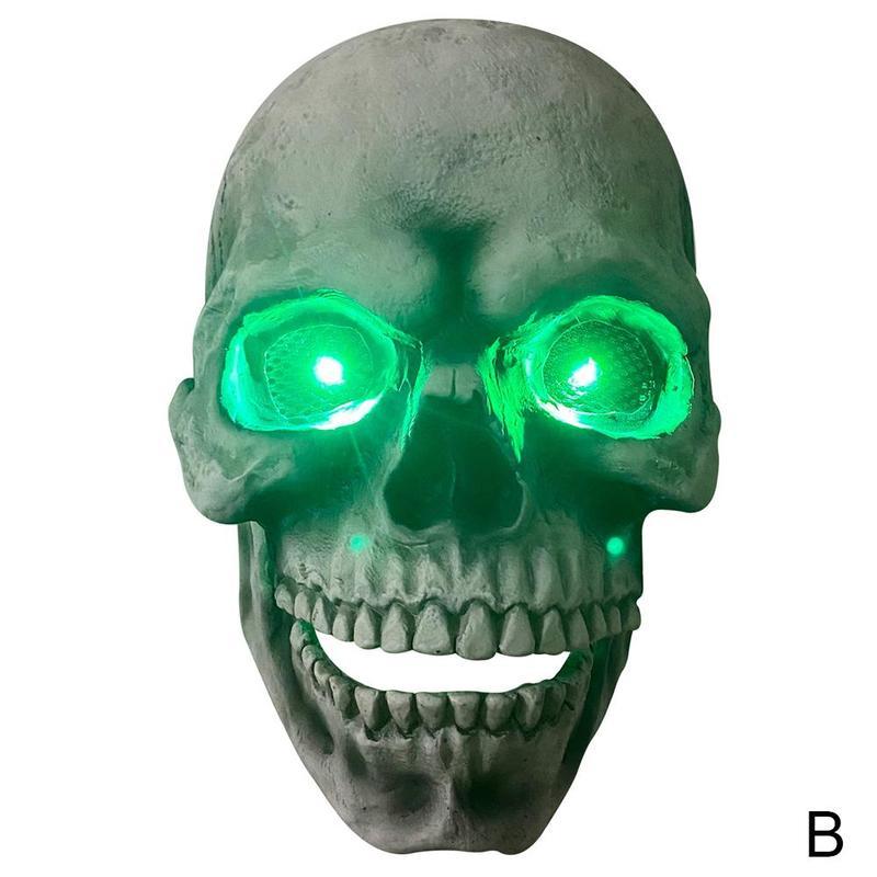 Halloween-Totenkopf-Latexmaske mit beweglichem Mund