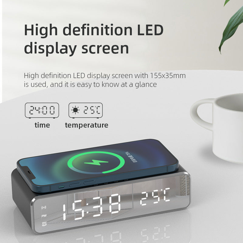Elektrische drahtlose Telefon Ladegerät mit integrierter Digital Uhr und Thermometer