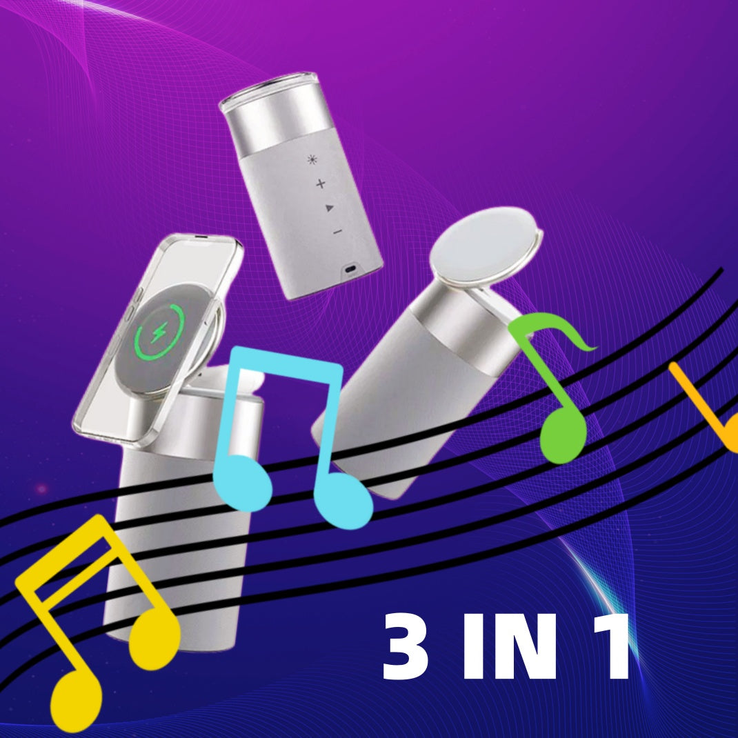 3 In 1 Multifunktions-IPhone und AirPods Ladegerät und Lautsprecher