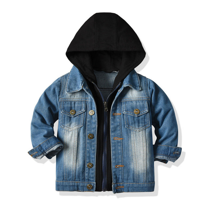Kapuzen-Jeansjacke für Kinder