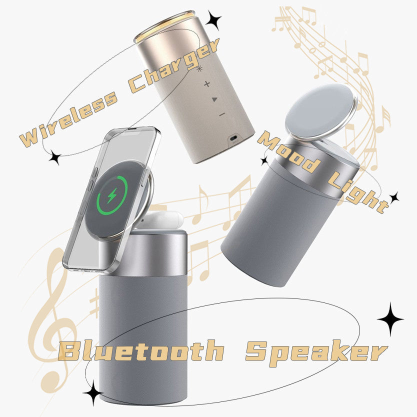3 In 1 Multifunktions-IPhone und AirPods Ladegerät und Lautsprecher