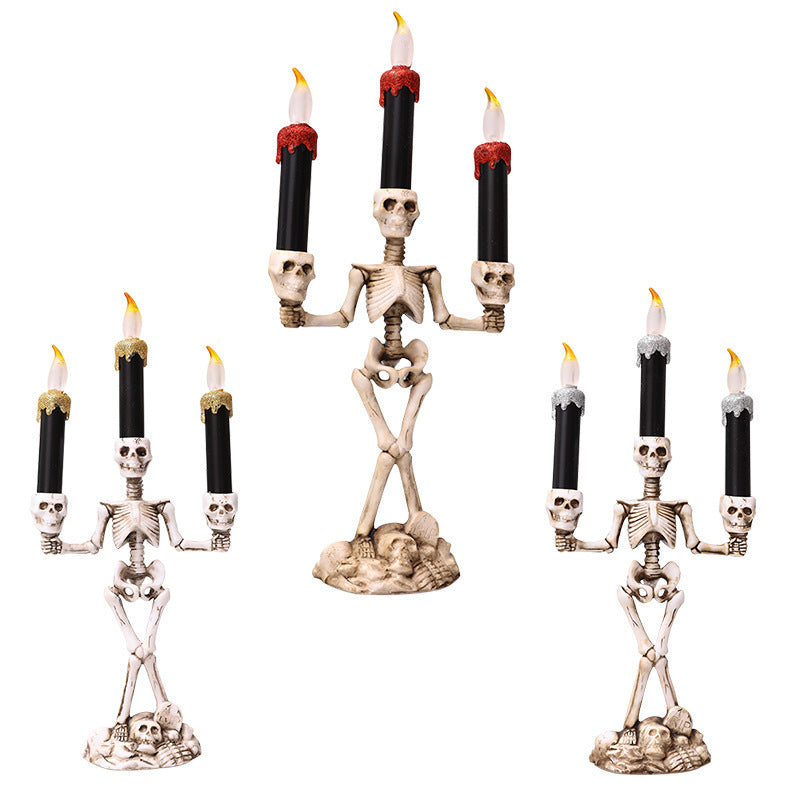 Halloween Kerzen Skelette Dekoration