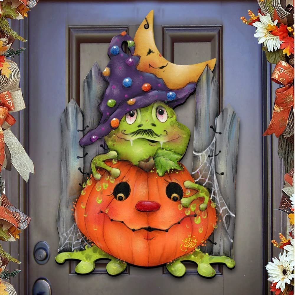 Halloween Holzdekoration für die Türe