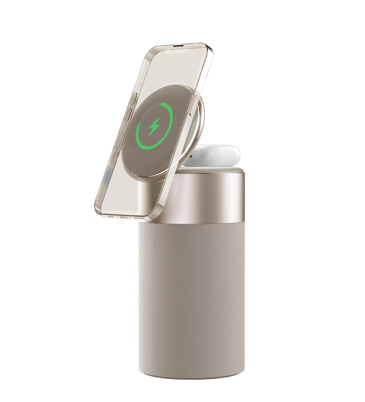 3 In 1 Multifunktions-IPhone und AirPods Ladegerät und Lautsprecher