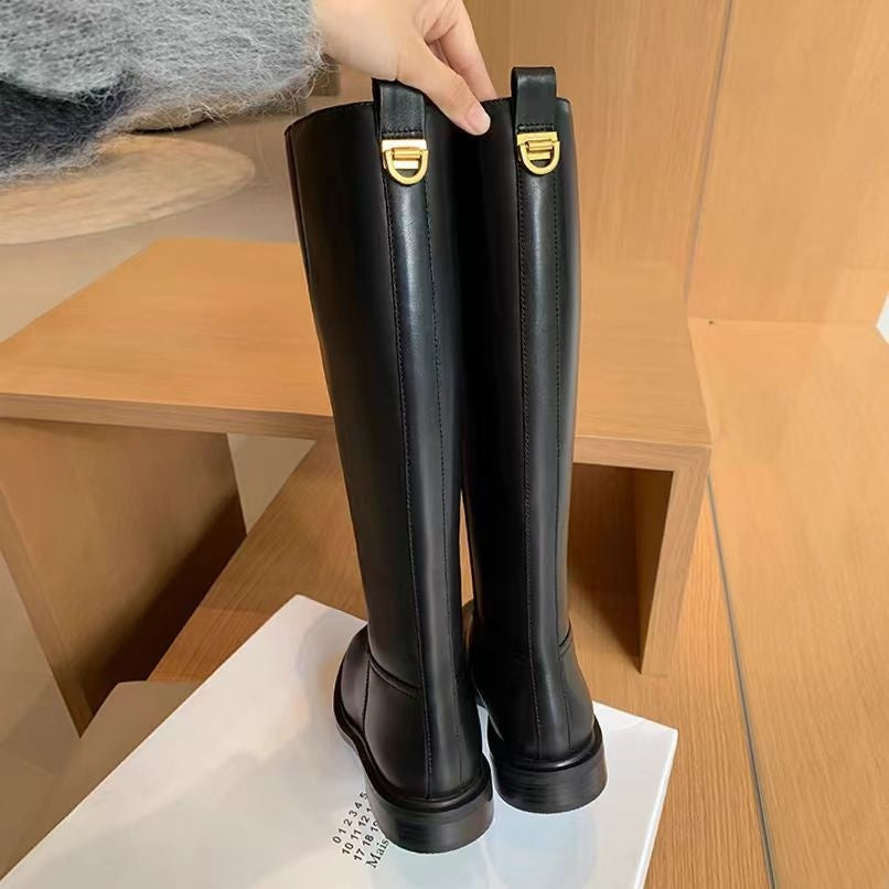 Lange Bikerstiefel