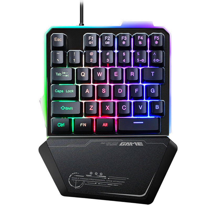 Einhändige RGB-Gaming-Tastatur