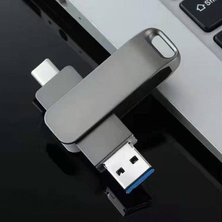 Rotierenden Metall USB und USB-C Stick