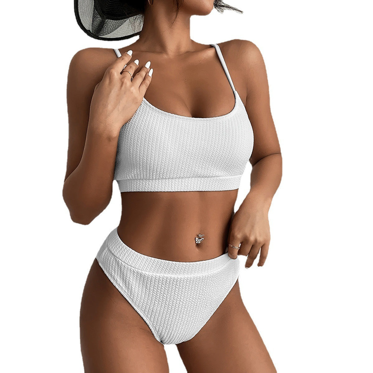 Hohe Taille Bikini Bademode Frauen