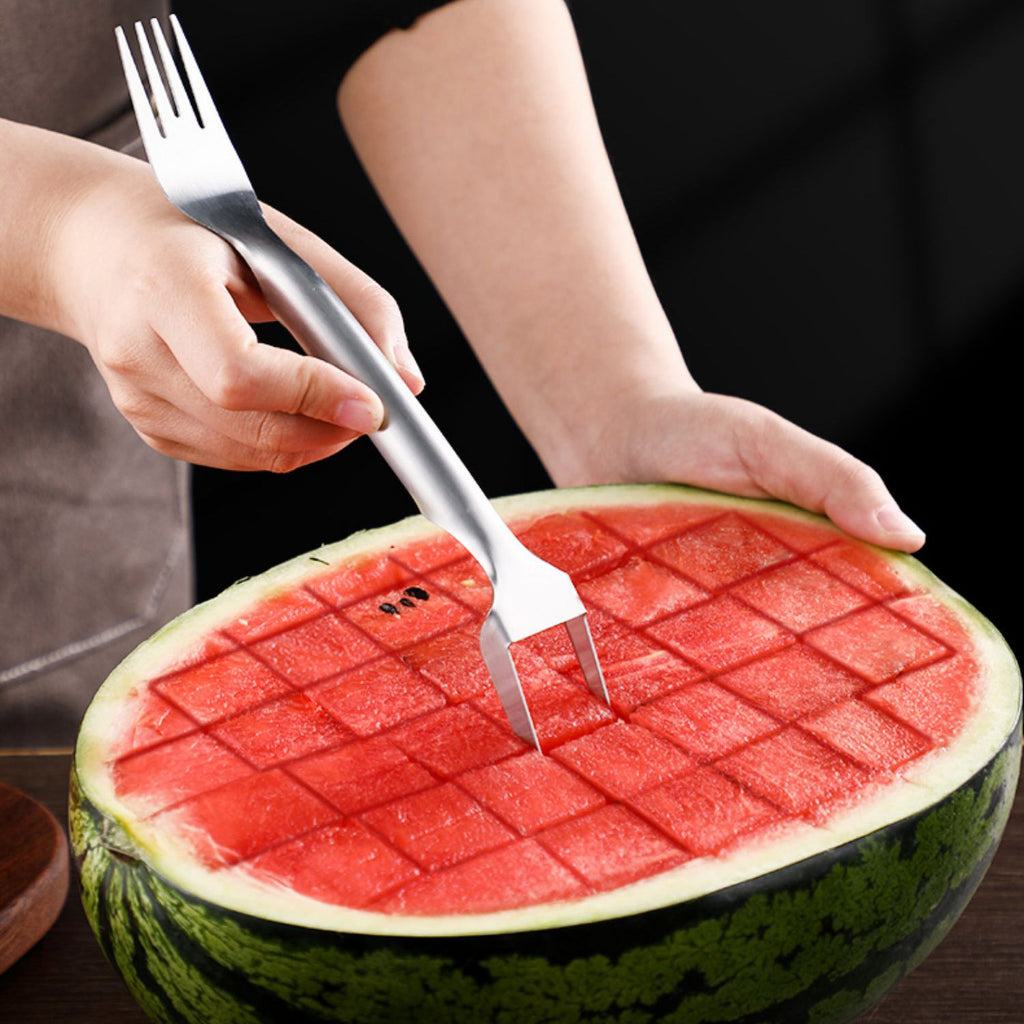 2-in-1-Wassermelonen-Gabelschneider