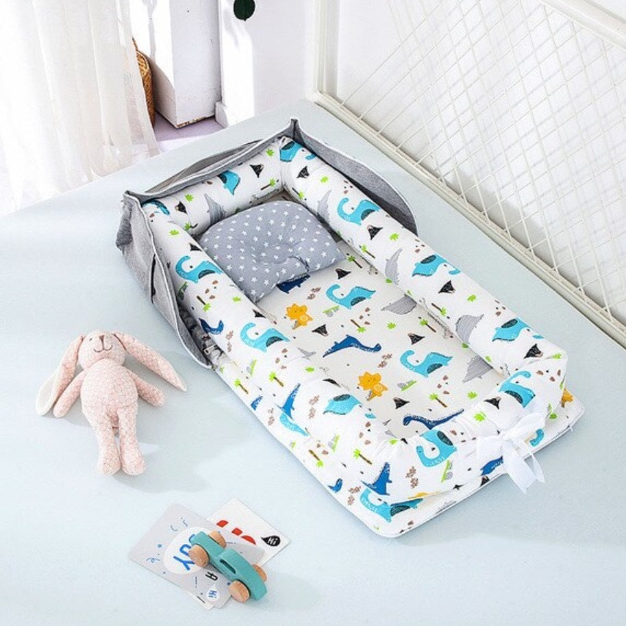 Tragbares, faltbares Babybett aus Baumwolle