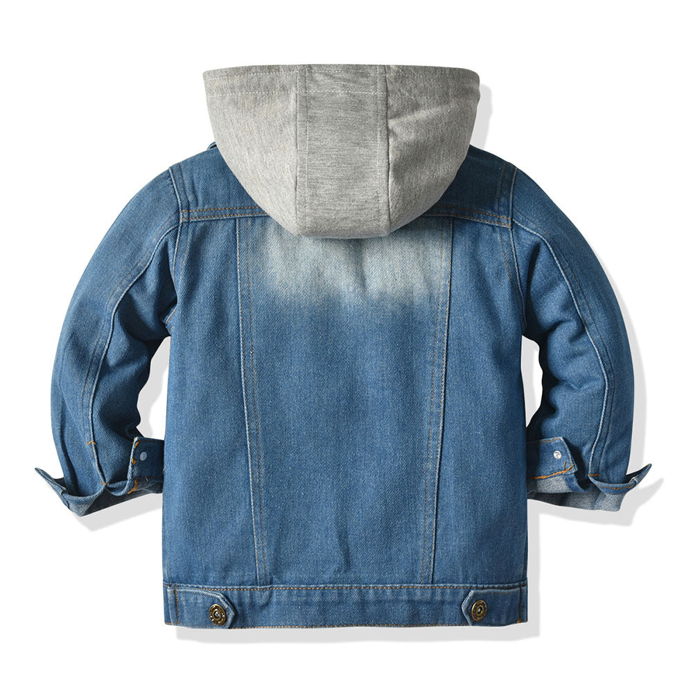 Kapuzen-Jeansjacke für Kinder