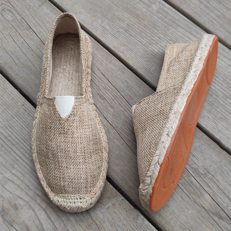 Sommer Leinen Schuhe Herren