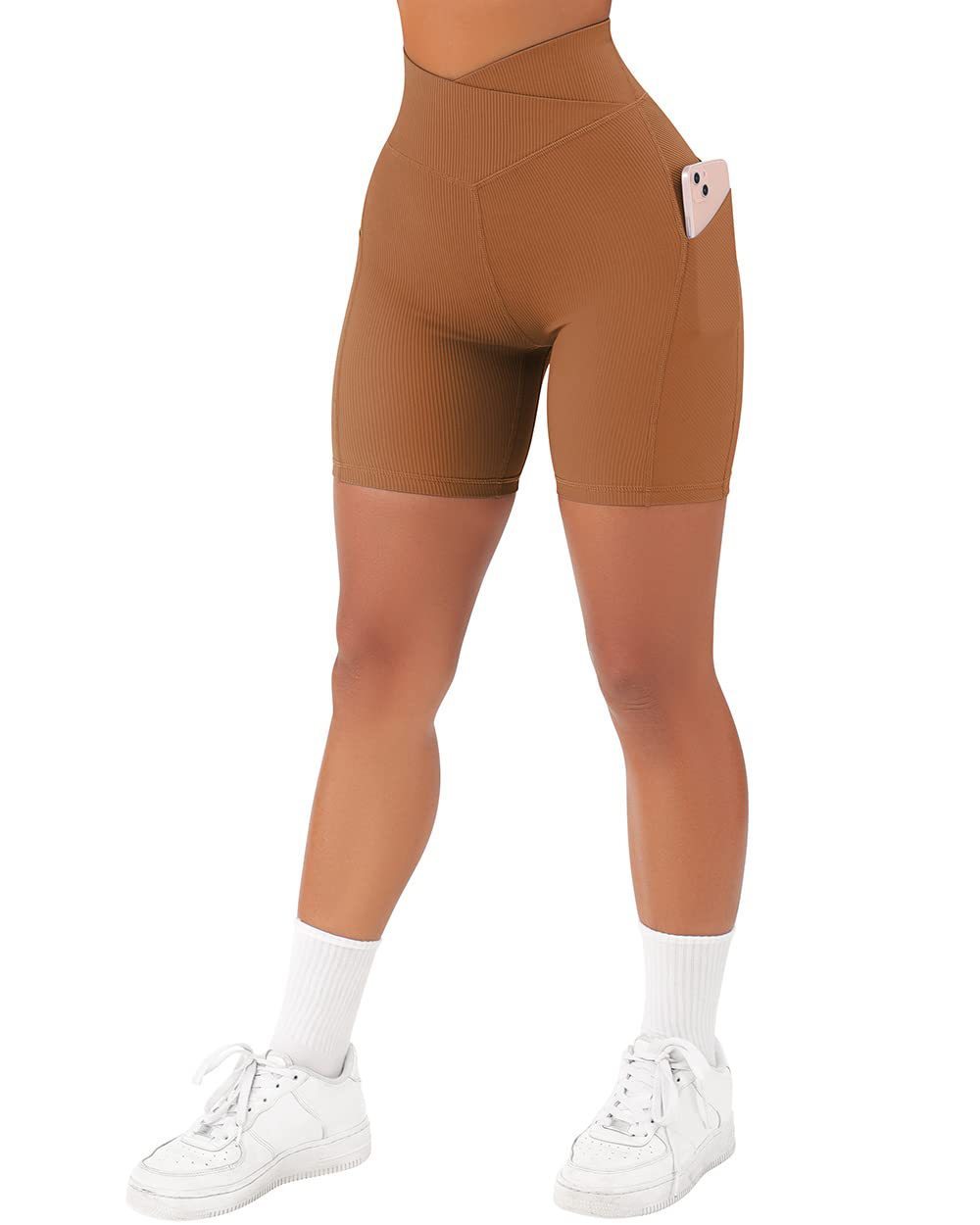 Damen Fitness Tight mit Handy Tasche