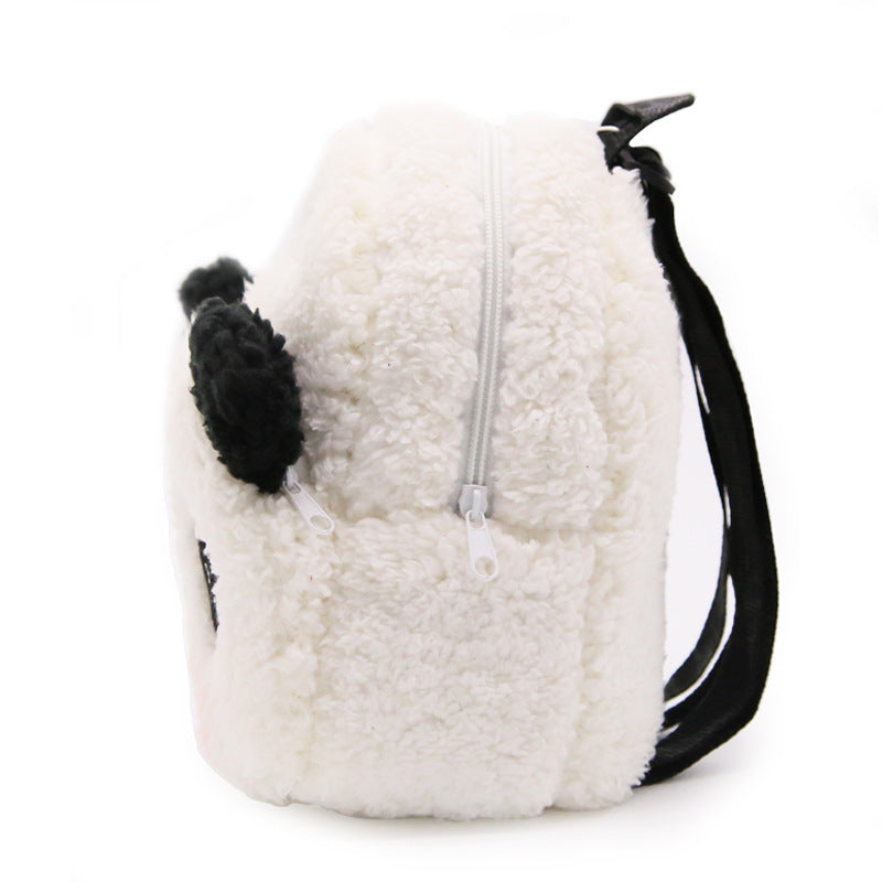 Flauschige Panda Schultasche für Kinder
