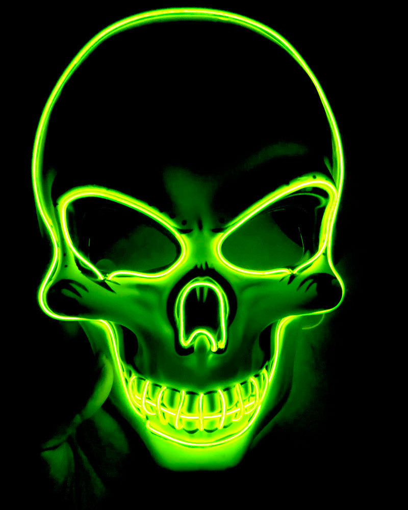Halloween Skelettmaske LED