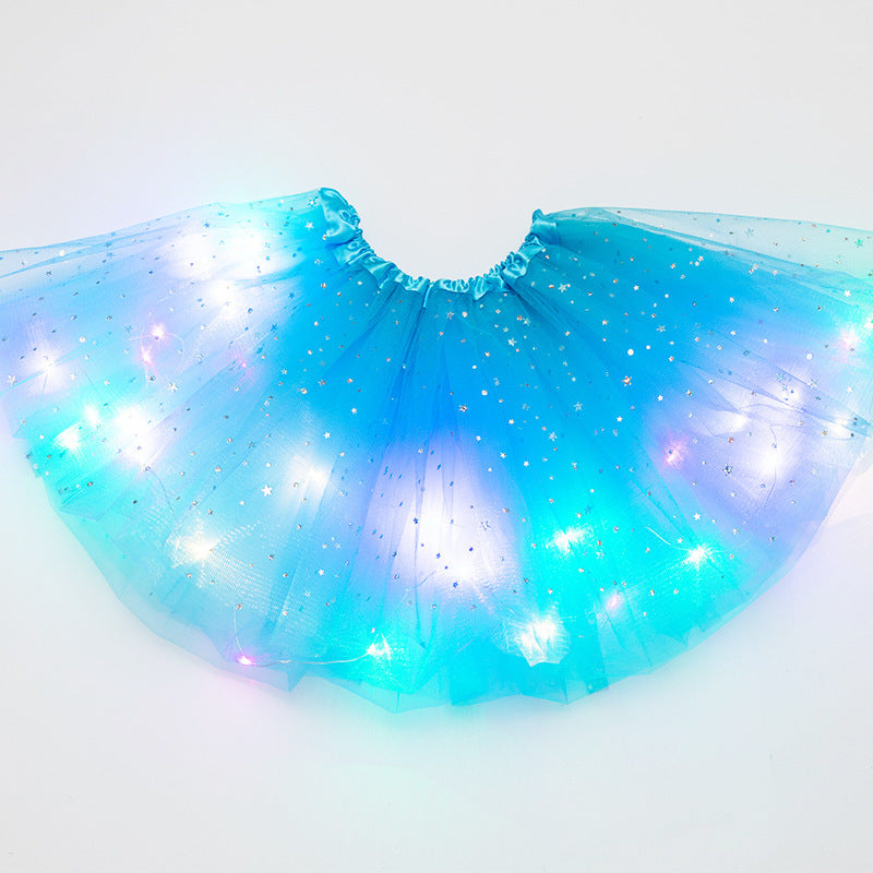 Magischer und leuchtender LED-Prinzessin-Rock