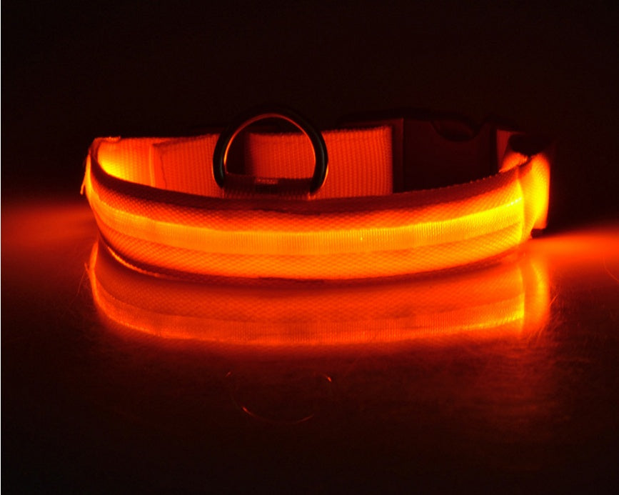 Nylon LED Leuchthalsband für Hunde und Katzen