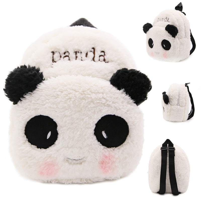 Flauschige Panda Schultasche für Kinder