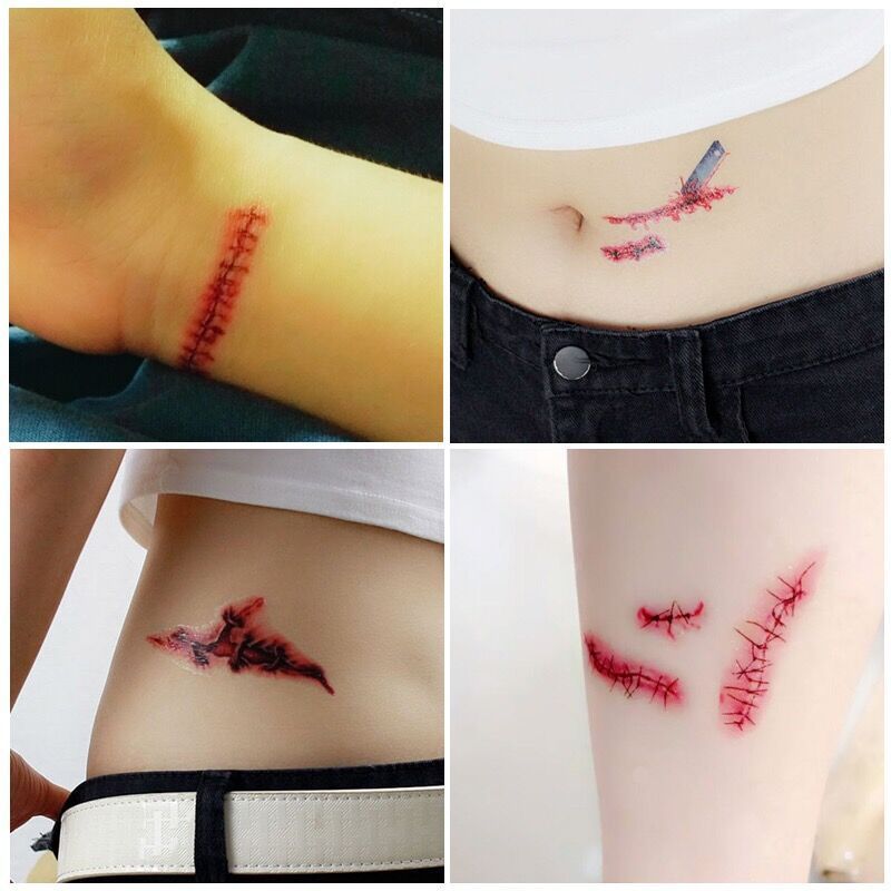 Halloween Tattoo Aufkleber