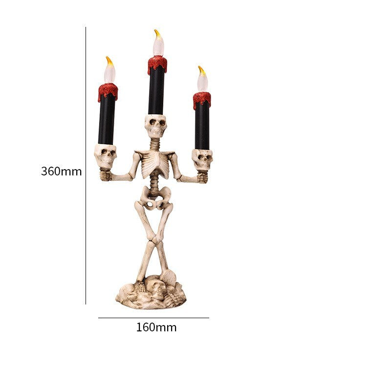 Halloween Kerzen Skelette Dekoration