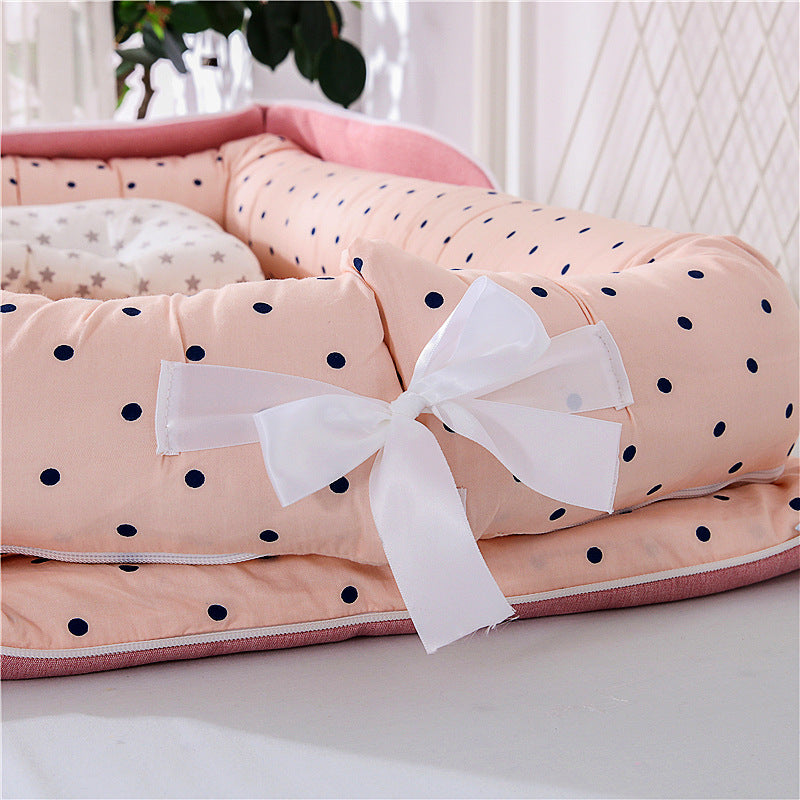 Tragbares, faltbares Babybett aus Baumwolle
