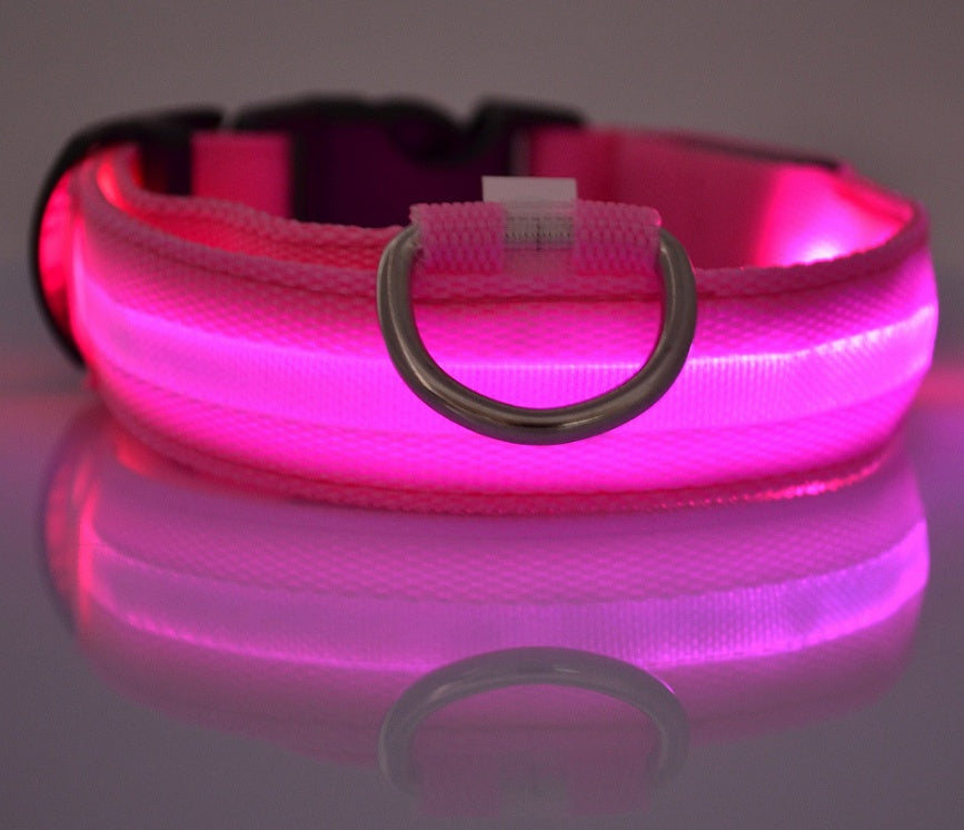 Nylon LED Leuchthalsband für Hunde und Katzen