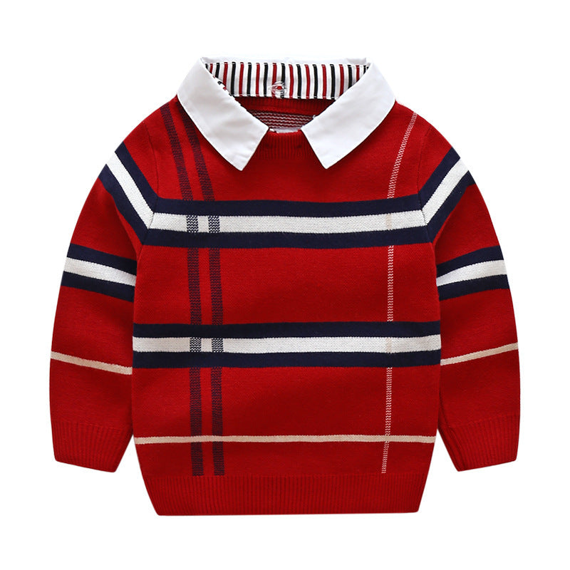 Jacquardpullover für Jungen
