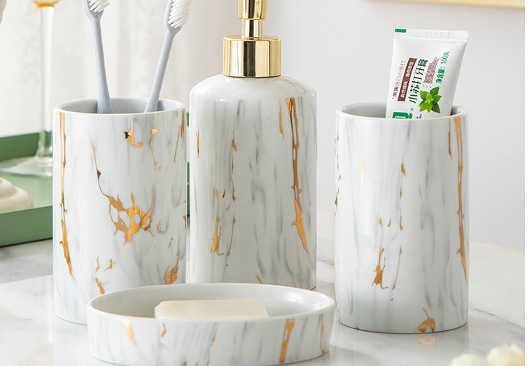 Badezimmer Marmor Set