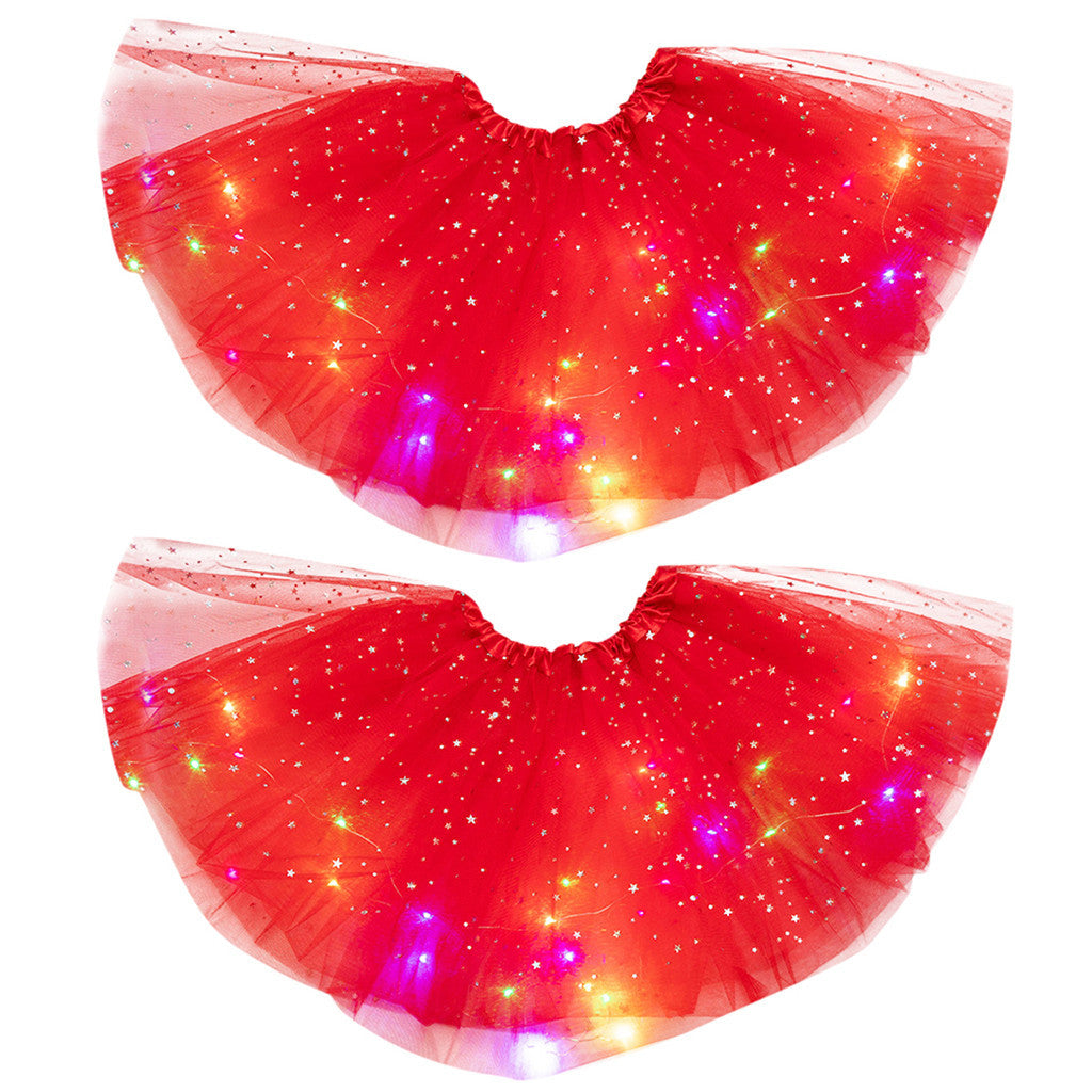 Magischer und leuchtender LED-Prinzessin-Rock