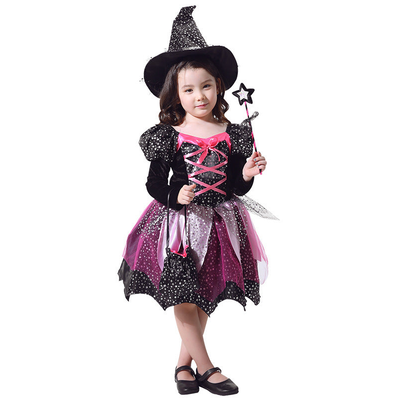 Halloween Kinder Hexen Kostüm