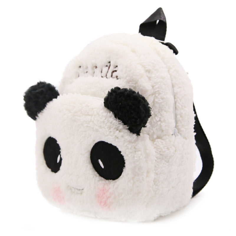 Flauschige Panda Schultasche für Kinder