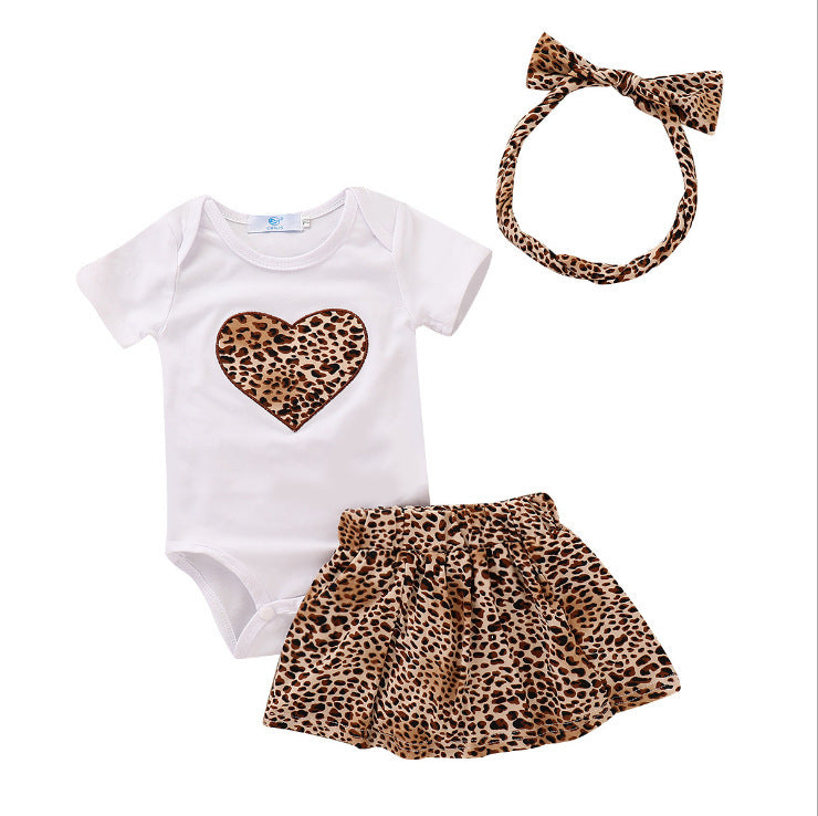 Baby Mädchen Leopard Set