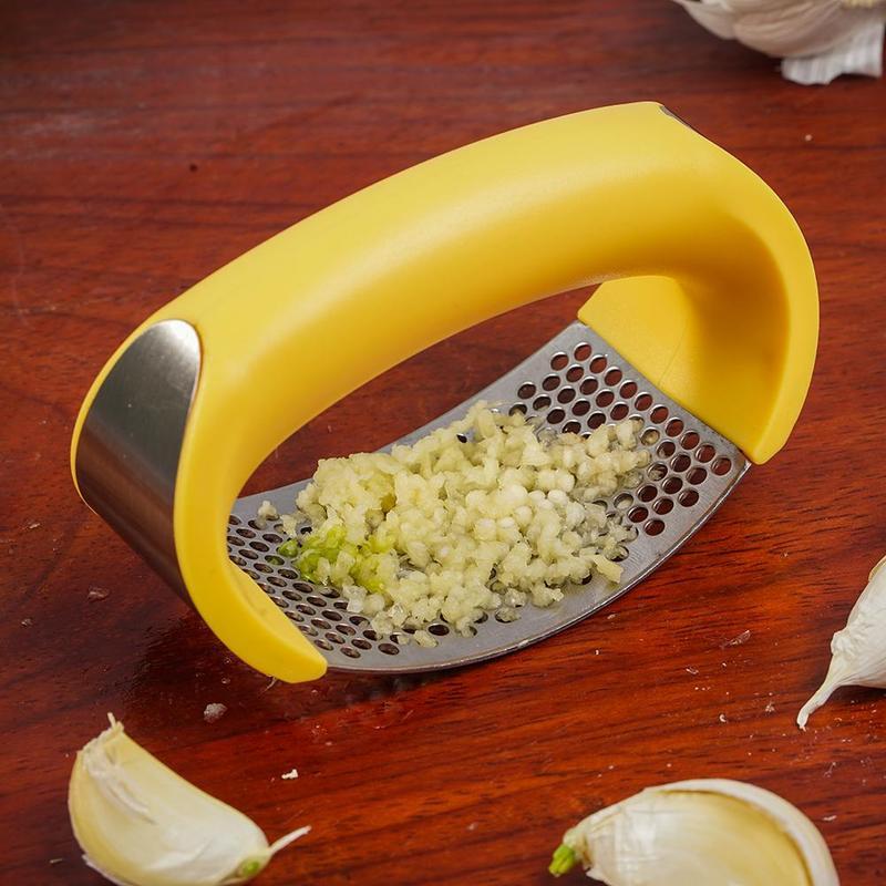 Edelstahl Knoblauch Stampfer