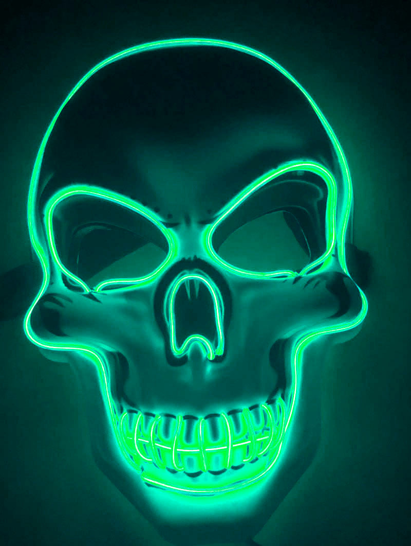 Halloween Skelettmaske LED