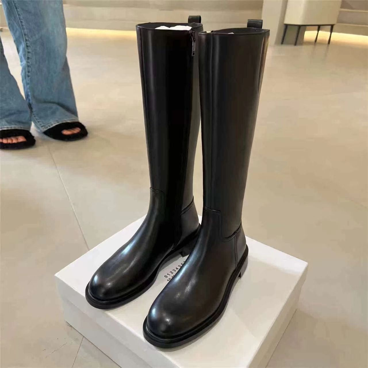 Lange Bikerstiefel