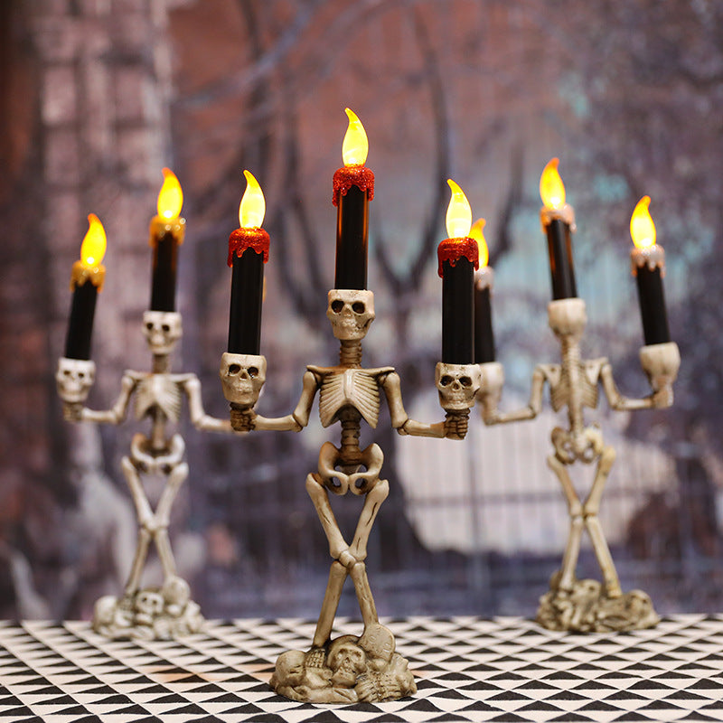 Halloween Kerzen Skelette Dekoration