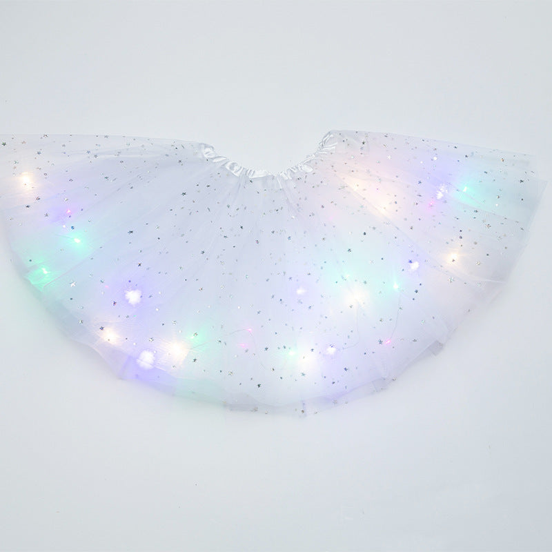 Magischer und leuchtender LED-Prinzessin-Rock