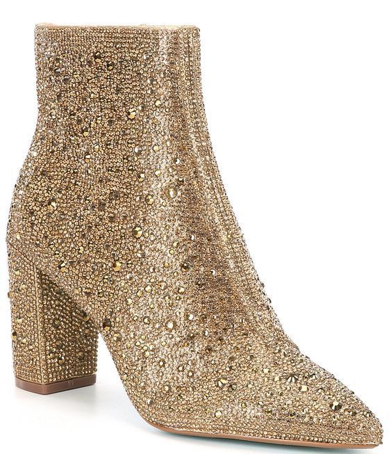 Modische Stiefeletten mit Strass