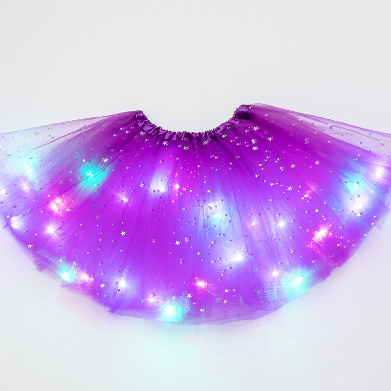 Magischer und leuchtender LED-Prinzessin-Rock
