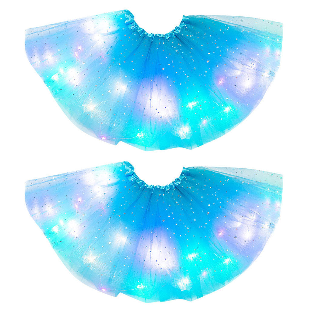 Magischer und leuchtender LED-Prinzessin-Rock
