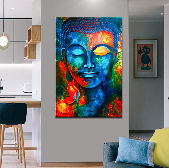 Moderne Buddha Leinwand Kunst