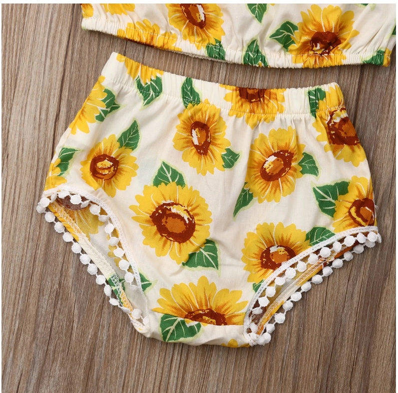 Baby Mädchen Sonnenblumen Bekleidung