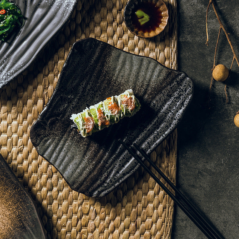 Flacher Sushi Teller