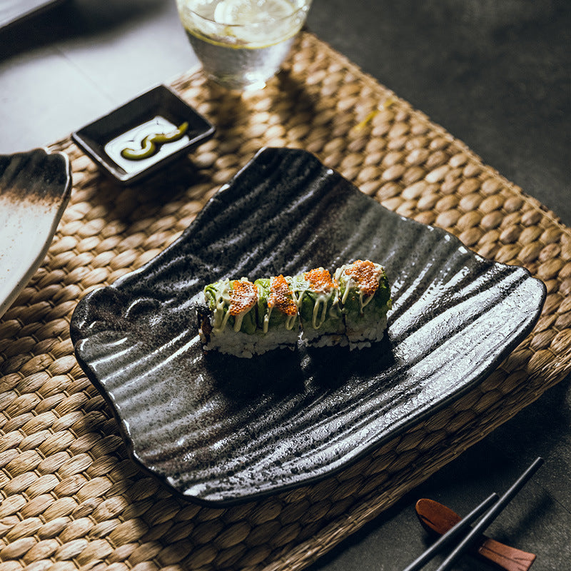 Flacher Sushi Teller