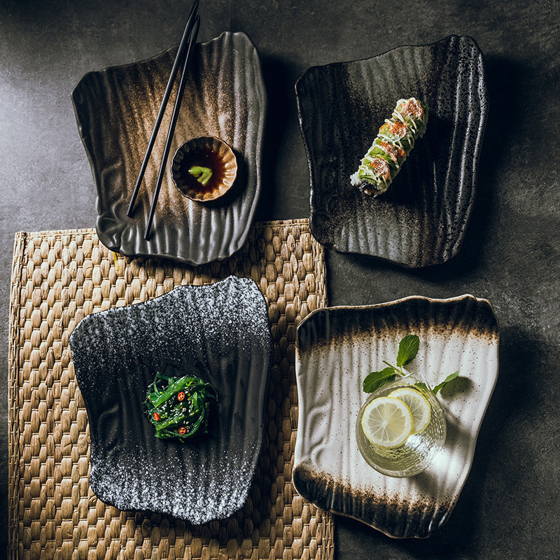 Flacher Sushi Teller