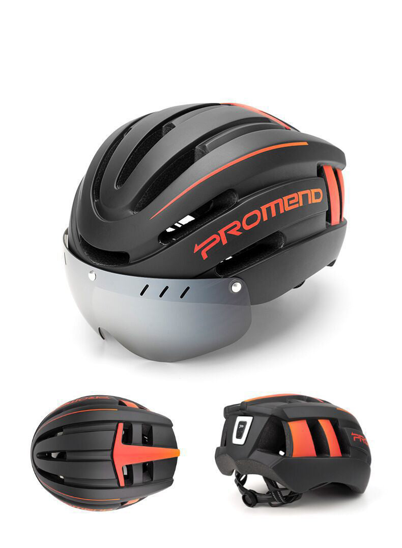 Fahrradhelm mit integrierter Brille