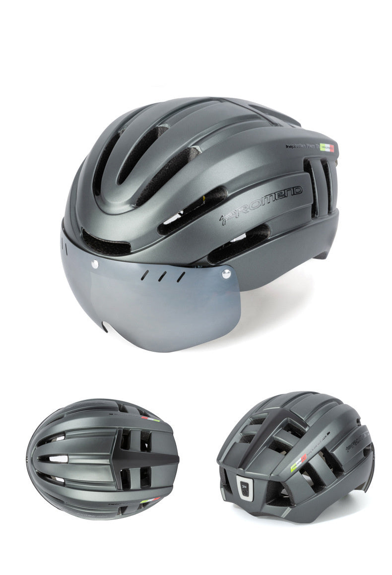 Fahrradhelm mit integrierter Brille