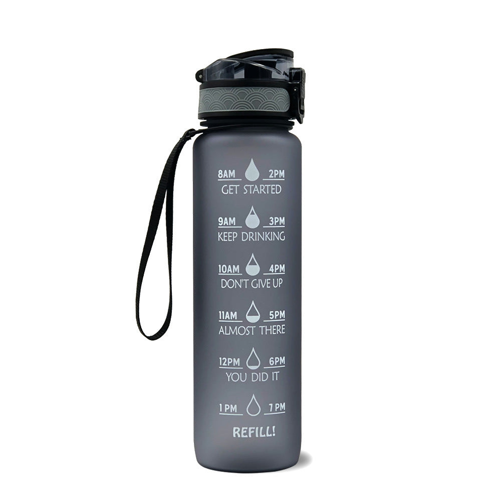 1L Tritan-Wasserflasche mit Zeitmarkierung