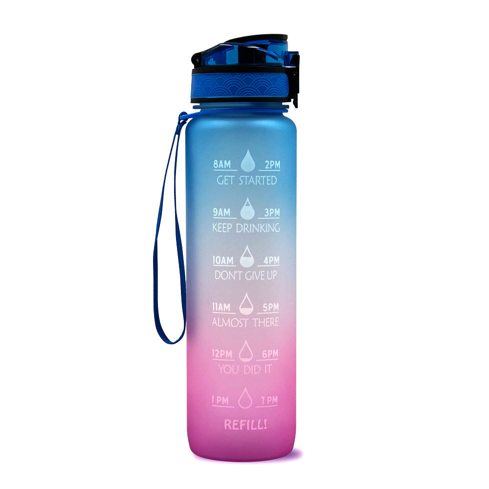 1L Tritan-Wasserflasche mit Zeitmarkierung